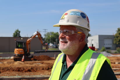 Photo of John Burkholder at a High Construction jobsite